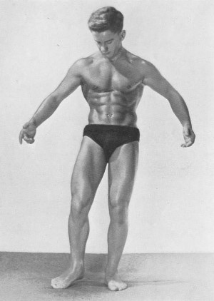 Vintage bodybuilder Bernard Pesco