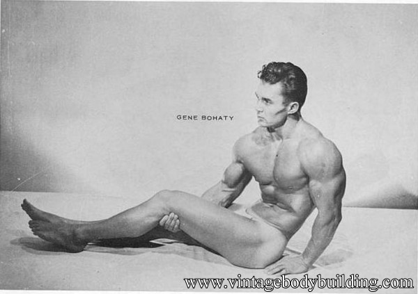 beautiful muscle model from vintage physique photo art