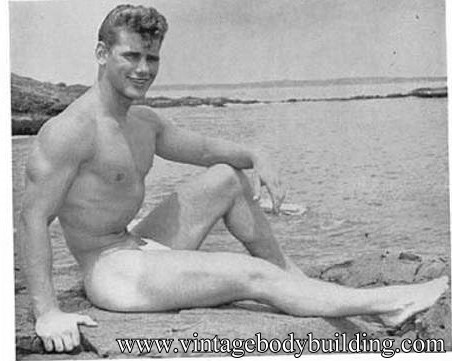 vintage bodybuilder physique photo art