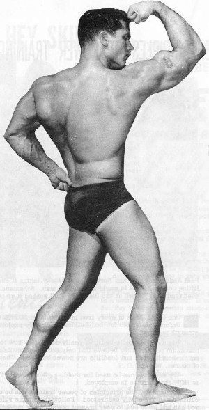 muscle model from vintage physuqye magazine