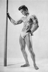 male muscle model from vintage physique magazine