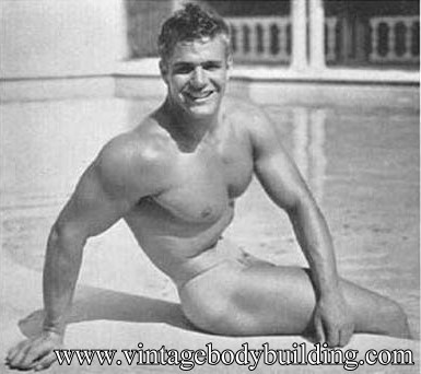 Sexy vintage bodybuilder photo art