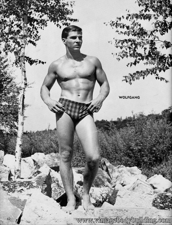 male physique vintage outdoors