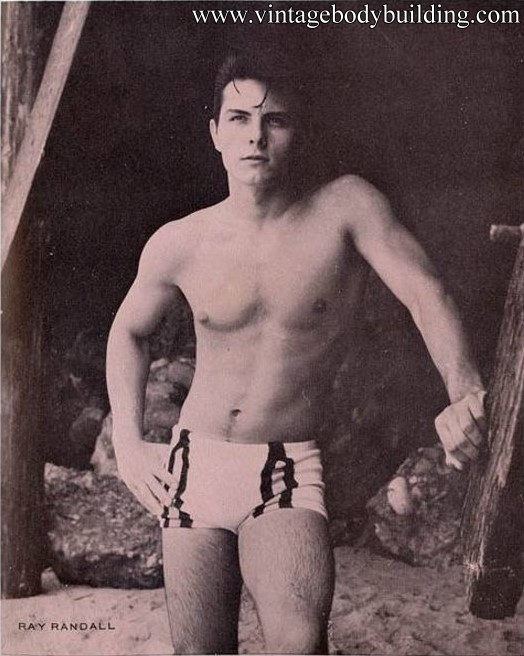 Handsome vintage physique male model