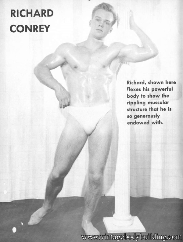 handsome vintage bodybuilder