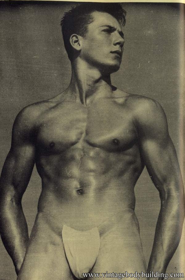 male vintage physique photography of 1957