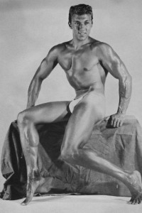 muscle man vintage photo