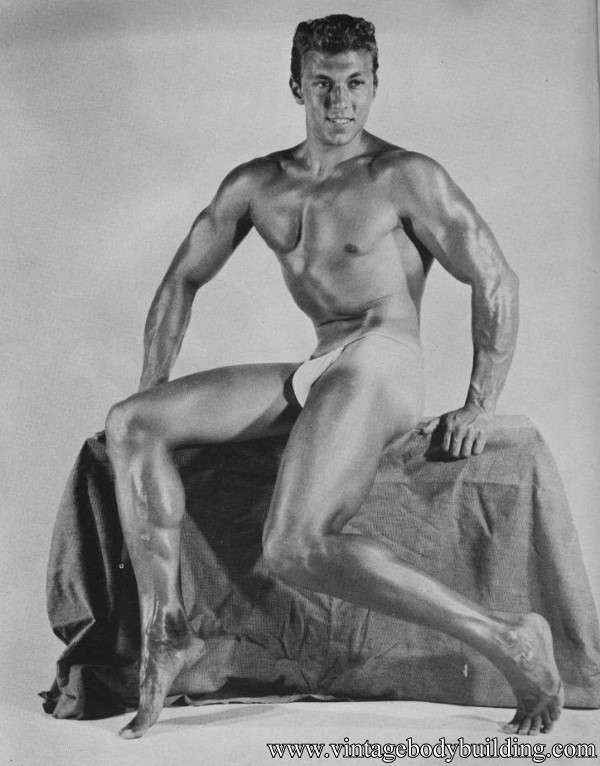muscle man vintage photo