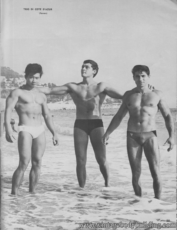 beautiful male bodybuilding photo art of 1968