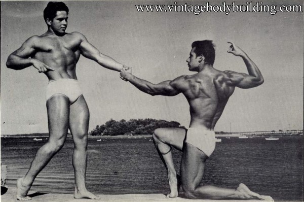 vintage male physique photo art of 1954