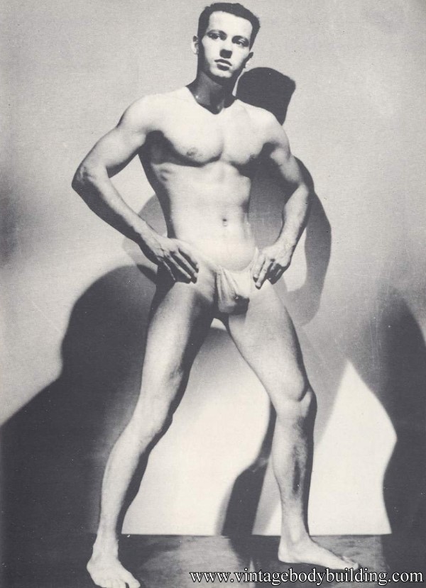 muscle man posing from Hermes magazine